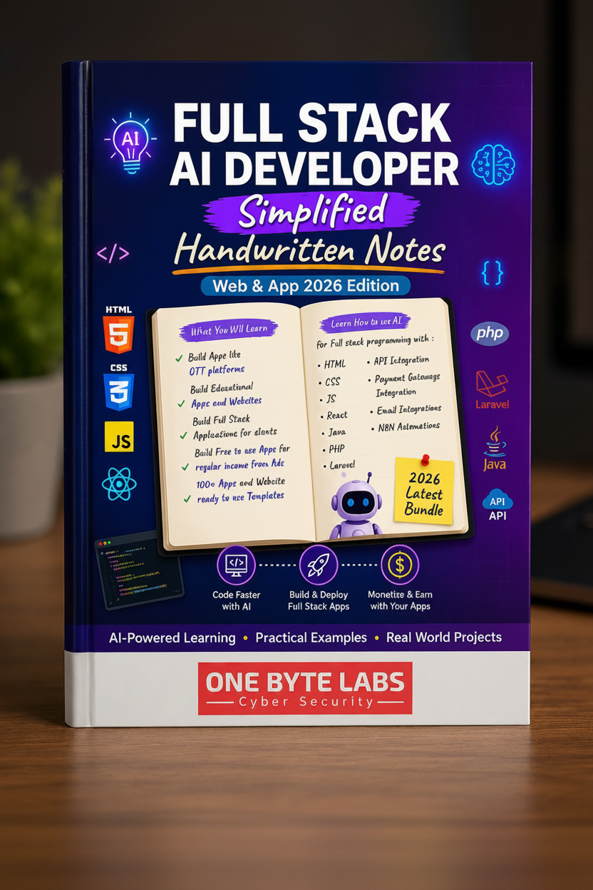 Full Stack AI Developer Handwritten Notes – HOT SALE 🔥