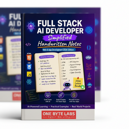 Full Stack AI Developer Handwritten Notes – HOT SALE 🔥