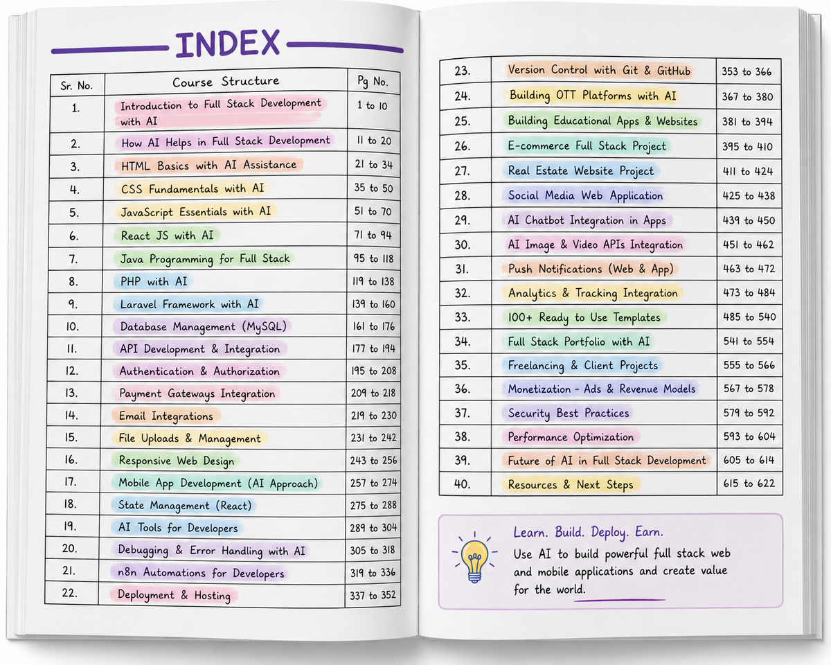 Full Stack AI Developer Handwritten Notes – HOT SALE 🔥