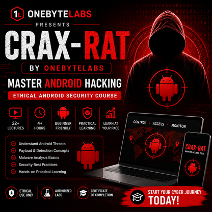 Master Android Hacking with CRAX RAT – Ethical Android Security Course